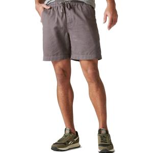 imageLucky Brand Mens 7quot Pull Up Linen ShortBlackened Pearl