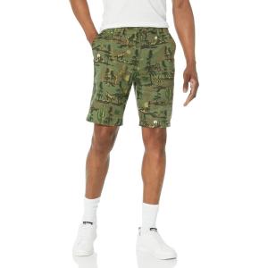 imageLucky Brand Mens 9quot Laguna Linen Flat Front ShortCamo Multi