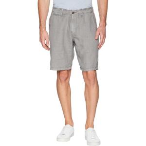 imageLucky Brand Mens 9quot Laguna Linen Flat Front ShortCharcoal Grey