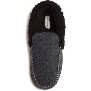 imageLucky Brand Mens Faux Wool Sherpa Lined SlipperBlackBlack