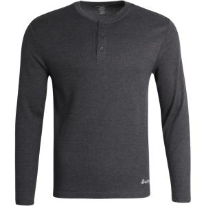 imageLucky Brand Mens Henley Shirt  Long Sleeve Waffle Knit Cotton Henley Thermal Shirt  Undershirts for MenCharcoal Heather Grey