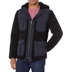 imageLucky Brand Mens Hooded Sherpa Jacket001 Black