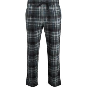 imageLucky Brand Mens Lightweight Plaid Fleece Pajama PantsBlack Plaid