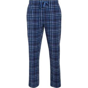 imageLucky Brand Mens Lightweight Plaid Fleece Pajama PantsMood Indigo