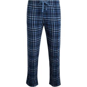 imageLucky Brand Mens Lightweight Plaid Fleece Pajama PantsMood Indigo Plaid