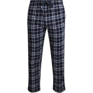 imageLucky Brand Mens Lightweight Plaid Fleece Pajama PantsMood Indigo Print