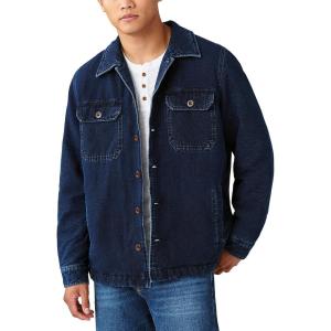 imageLucky Brand Mens Sherpa Lined Indigo Shirt Jacket 419 Indigo
