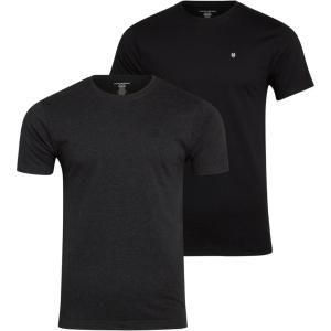imageLucky Brand Mens TShirts  Classic Fit Short Sleeve Crewneck Mens Shirts  Soft Stretch Casual Undershirts for Men SXLHeather GreyBlack