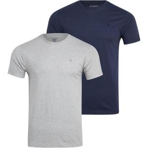 imageLucky Brand Mens TShirts  Classic Fit Short Sleeve Crewneck Mens Shirts  Soft Stretch Casual Undershirts for Men SXLHeather GreyMood Indigo