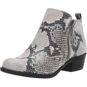 imageLucky Brand Womens Basel Ankle BootieBlackWhite Slither