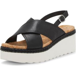 imageLucky Brand Womens Pebina Wedge SandalBlack Leather