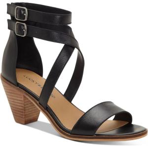 imageLucky Brand Womens Ressia Ankle Strap Sandal HeeledBlack
