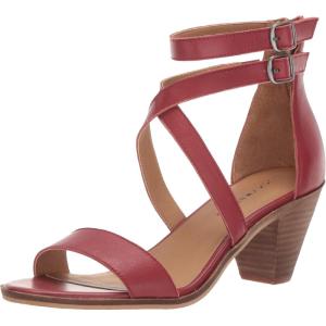 imageLucky Brand Womens Ressia Ankle Strap Sandal HeeledGarnet