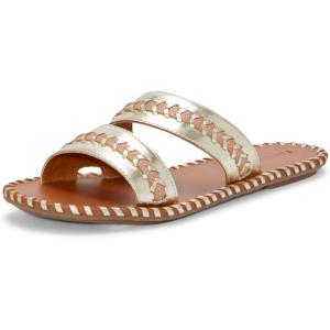 imageLucky Brand Womens Zanora Flat SandalGold Platino