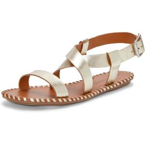 imageLucky Brand Womens Zelek Flat SandalGold Platino