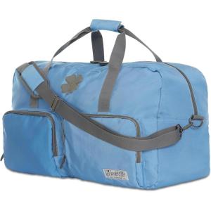 imageLucky Travel Duffel Bags 85L Gym Bag Travel Bag ampamp Large Duffle Bag for Men Foldable Overnight Weekender Bags for Women ampamp Men with Adjustable Shoulder Strap BlackLight Blue