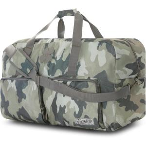 imageLucky Travel Duffel Bags 85L Gym Bag Travel Bag ampamp Large Duffle Bag for Men Foldable Overnight Weekender Bags for Women ampamp Men with Adjustable Shoulder Strap BlackCamo