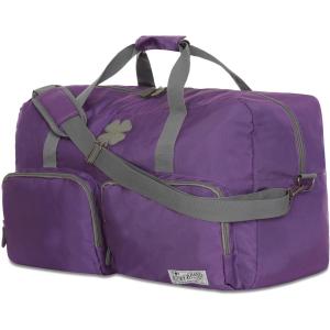 imageLucky Travel Duffel Bags 85L Gym Bag Travel Bag ampamp Large Duffle Bag for Men Foldable Overnight Weekender Bags for Women ampamp Men with Adjustable Shoulder Strap BlackPurple