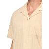imageLucky Brand Mens Short Sleeve Eyelet Camp Collar ShirtBeige