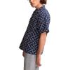 imageLucky Brand Mens Short Sleeve Eyelet Camp Collar ShirtBlue Embroidery