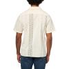 imageLucky Brand Mens Short Sleeve Eyelet Camp Collar ShirtTofu