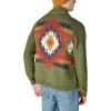imageLucky Brand Mens Southwestern Print Full Zip Bomber SweaterOlive Multi