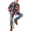 imageLucky Brand Mens Southwestern Print Shawl CardiganCamo Multi