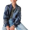 imageLucky Brand Mens Southwestern Print Shawl CardiganDark Denim Combo