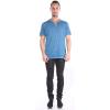 imageLucky Brand Mens Venice Burnout Notch Neck TeeBlue Steel