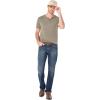 imageLucky Brand Mens Venice Burnout Notch Neck TeeDark Olive