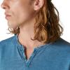 imageLucky Brand Mens Venice Burnout Notch Neck TeeLegion Blue