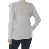 imageLucky Brand Rib Ruffle TopHeather Grey