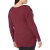 imageLucky Brand Rib Ruffle TopTawny Port