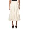 imageLucky Brand Womens Bubble POPLIN Maxi SkirtWhisper White