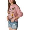imageLucky Brand Womens Butterfly Floral Motif PulloverAntler