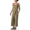 imageLucky Brand Womens Button Front JumpsuitBurnt Olive