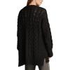 imageLucky Brand Womens Cable Crew CardiDark Black