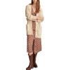 imageLucky Brand Womens Cable Crew CardiStraw Heather