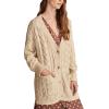 imageLucky Brand Womens Cable Crew CardiStraw Heather