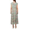 imageLucky Brand Womens Cinched Pleated Button Down Midi DressGreen Floral