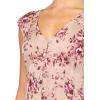 imageLucky Brand Womens Cinched Pleated Button Down Midi DressPink Floral