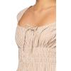imageLucky Brand Womens Cinched Waist Poplin Midi DressBrown Stripe