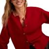 imageLucky Brand Womens Cloudsoft Crew Neck CardiganJester Red