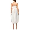 imageLucky Brand Womens Corset Poplin Midi DressBright White