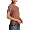 imageLucky Brand Womens Dot Print Sweater TeeMarron Dot