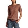 imageLucky Brand Womens Dot Print Sweater TeeMarron Dot