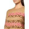 imageLucky Brand Womens Fair Isle Crew NeckCamel Multi