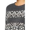 imageLucky Brand Womens Fair Isle Crew NeckCharcoal Multi