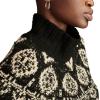 imageLucky Brand Womens Fairisle TurtleneckBlack Combo
