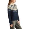 imageLucky Brand Womens Fairisle TurtleneckNavyGrey Combo
